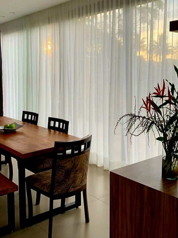 Para Trilho Simples: 720 cm x 290 cm - Linho Gaze Off White (sem forro) · Gilvania de Souza — Apucarana, PR