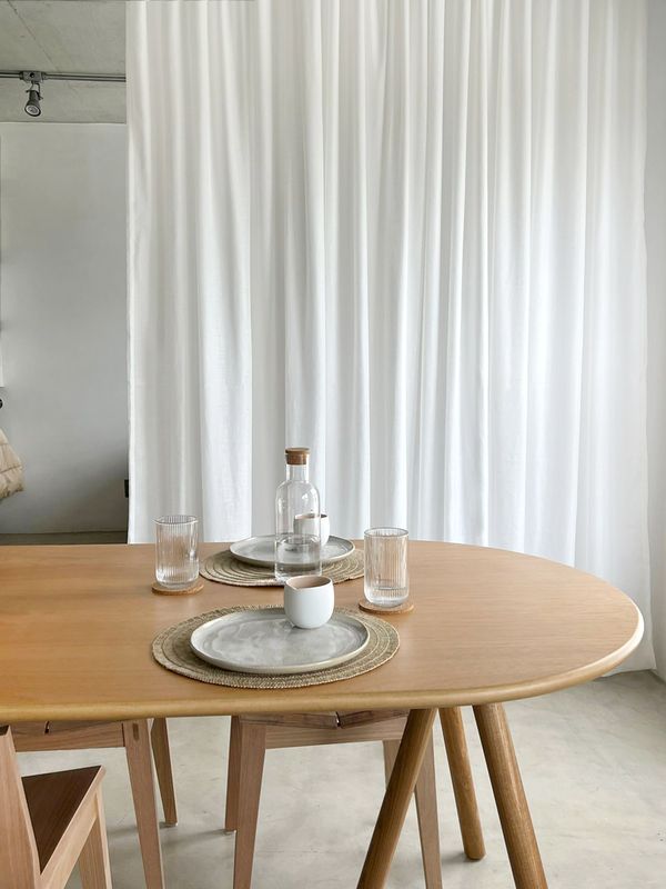 Para Trilho Simples: 400 cm x 257 cm - Linho Gaze Branco com Forro de Microfibra · Matheus Santiago — São Paulo, SP