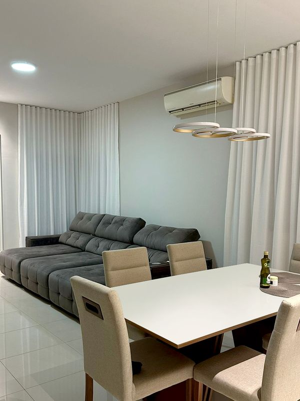 Para Trilho Simples: 270 cm x 296 cm - Linho Gaze Branco com Forro de Microfibra · Bruna Luana