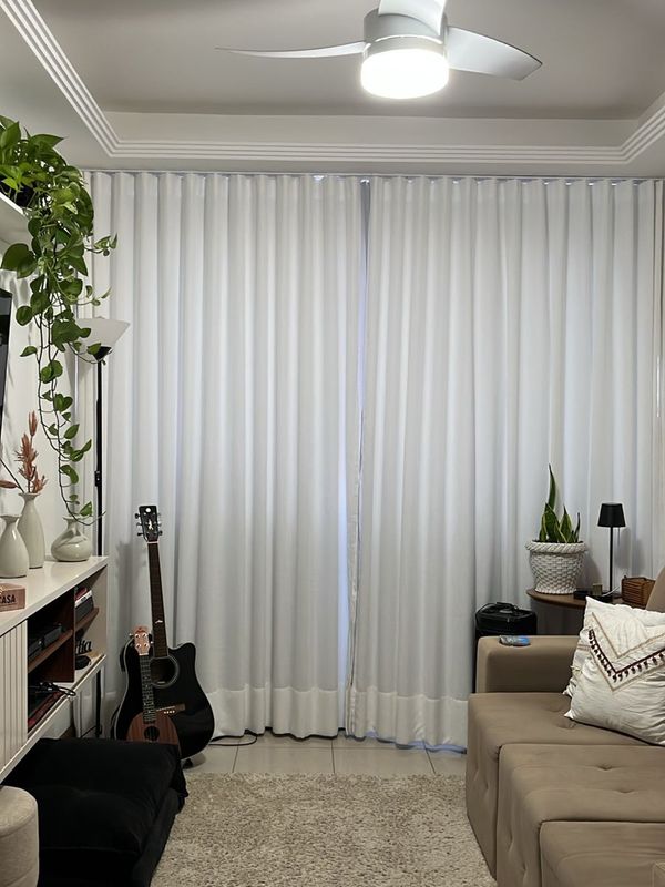 Para Trilho Simples - 254cm x 243cm - Blackout Gelo · Giséle Bandeira