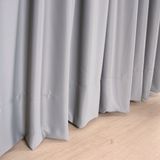 Cortina Blackout para Trilho Suíço Cinza de 1,50m - Wave (80% de vedação da luz)