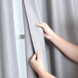 Cortina Blackout para Trilho Suíço Cinza de 1,50m - Wave (80% de vedação da luz)