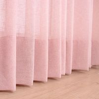Cortina Sob Medida para Varão de 4,00m (8 metros de tecido) Tecido Glam Bali (rosa)