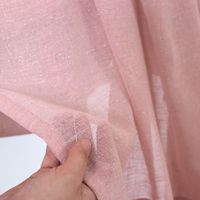 Cortina Sob Medida para Varão de 2,00m (4 metros de tecido) Tecido Glam Bali (rosa)