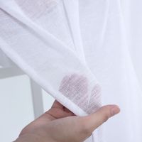 Cortina Sob Medida para Varão de 3,00m (6 metros de tecido) Tecido Glam Branco