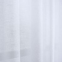 Cortina Sob Medida para Varão de 4,00m (8 metros de tecido) Tecido Glam Branco