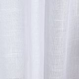 Cortina Wave para Trilho Suíço 1,50m de Linho Gaze Branco