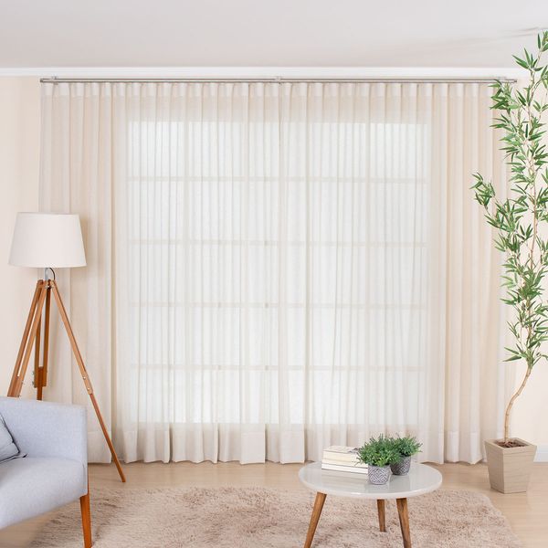 Cortina Wave para Trilho Suíço de 4,00m Glam Areia