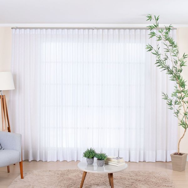 Cortina Wave para Trilho Suíço de 2,00m Glam Branco
