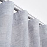 Cortina Wave para Trilho Suíço de 1,50m Glam Titânio