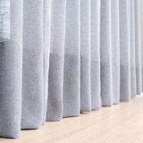 Cortina Wave para Trilho Suíço de 1,50m Glam Titânio