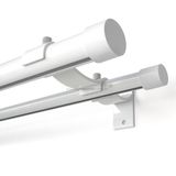 Trilho Suíço De Parede Duplo Branco Principal 2