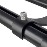 Trilho Suíço De Parede Duplo Preto Fosco Detalhe