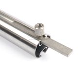Trilho Suíço De Parede Simples Cromado Emenda
