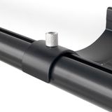 Trilho Suíço De Parede Simples Preto Fosco Detalhe