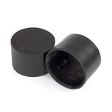 Trilho Suíço De Parede Simples Preto Fosco Ponteira