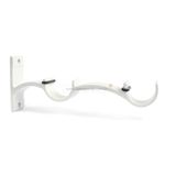 Varão para Cortina Duplo Branco Suporte