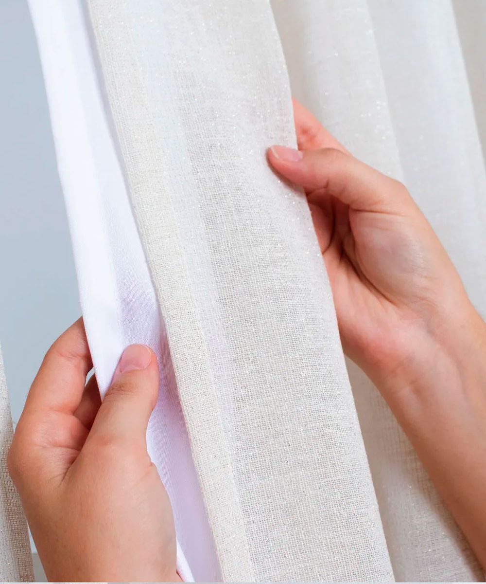 Glam Areia com Forro de Microfibra Branca